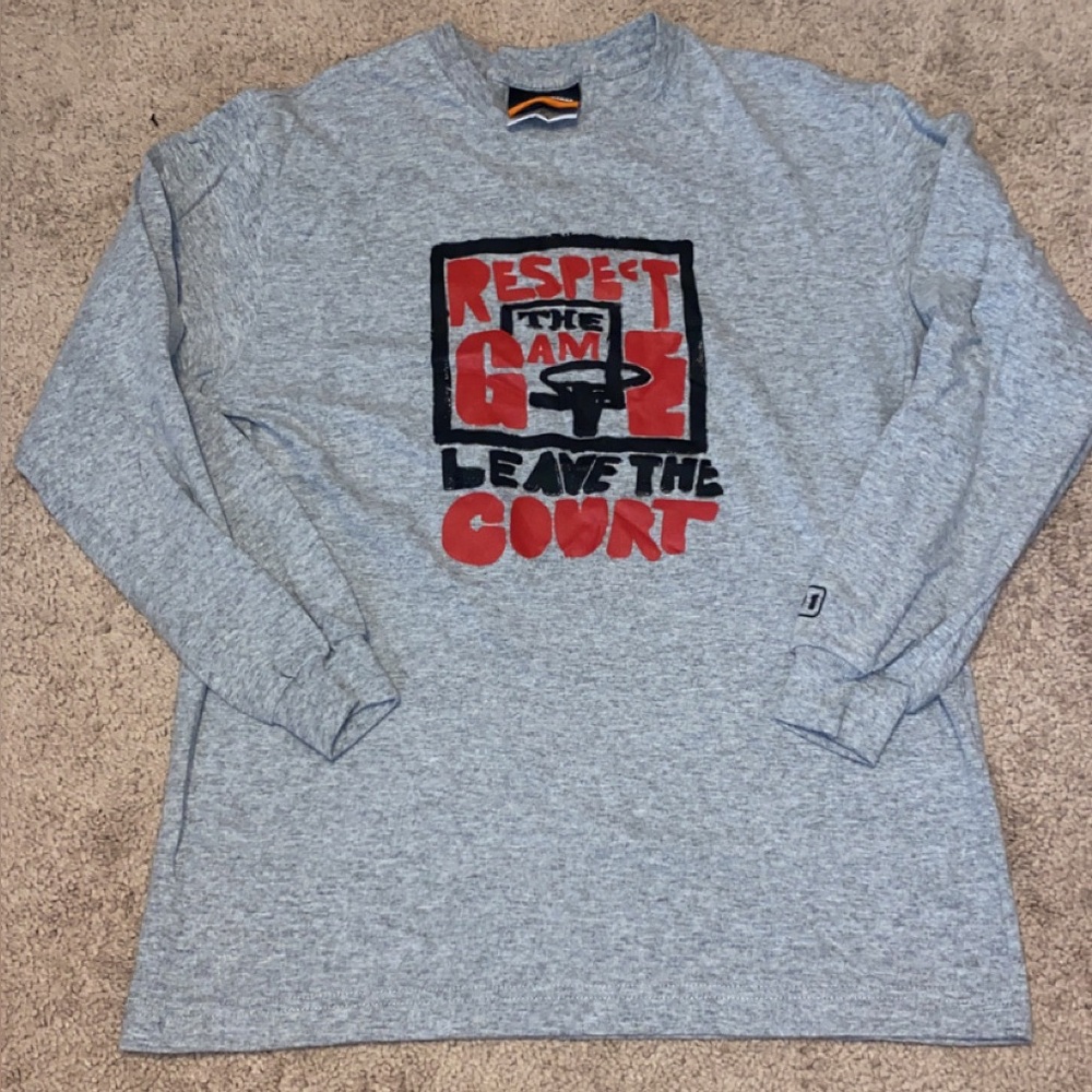 Gray Long Sleeve Graphic Tee